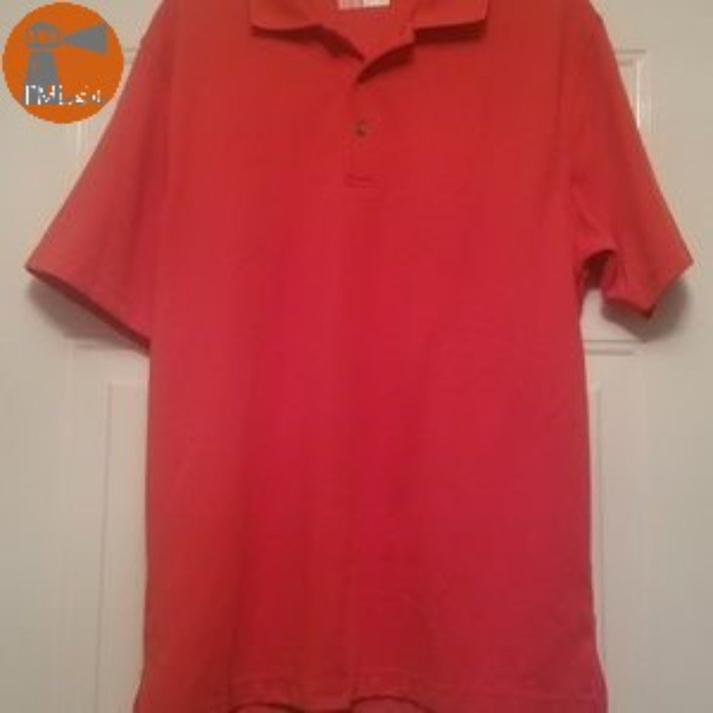 Grand Slam Short Sleeve Performance Polo Large Dark Orange